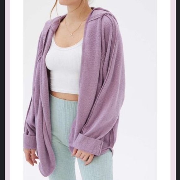 Urban Outfitters Sweaters - UO Out From Under Houston Slouchy Hooded Cardigan